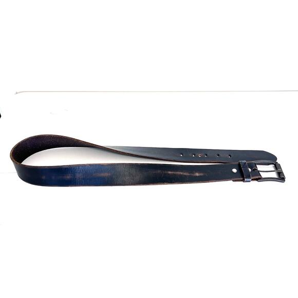 Bill Adler Mens Distressed Leather Belt Size 36 Brown Western Indie Grunge 23171 - Picture 5 of 9